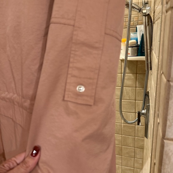 Sam Edelman Pink Water Repellent Hooded Utility Jacket - Picture 5 of 8